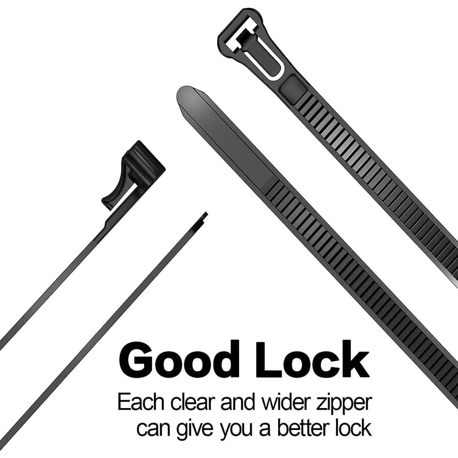 Bridas Reutilizables AGAOTIAN 30 cm 100 Piezas Alta Resistencia