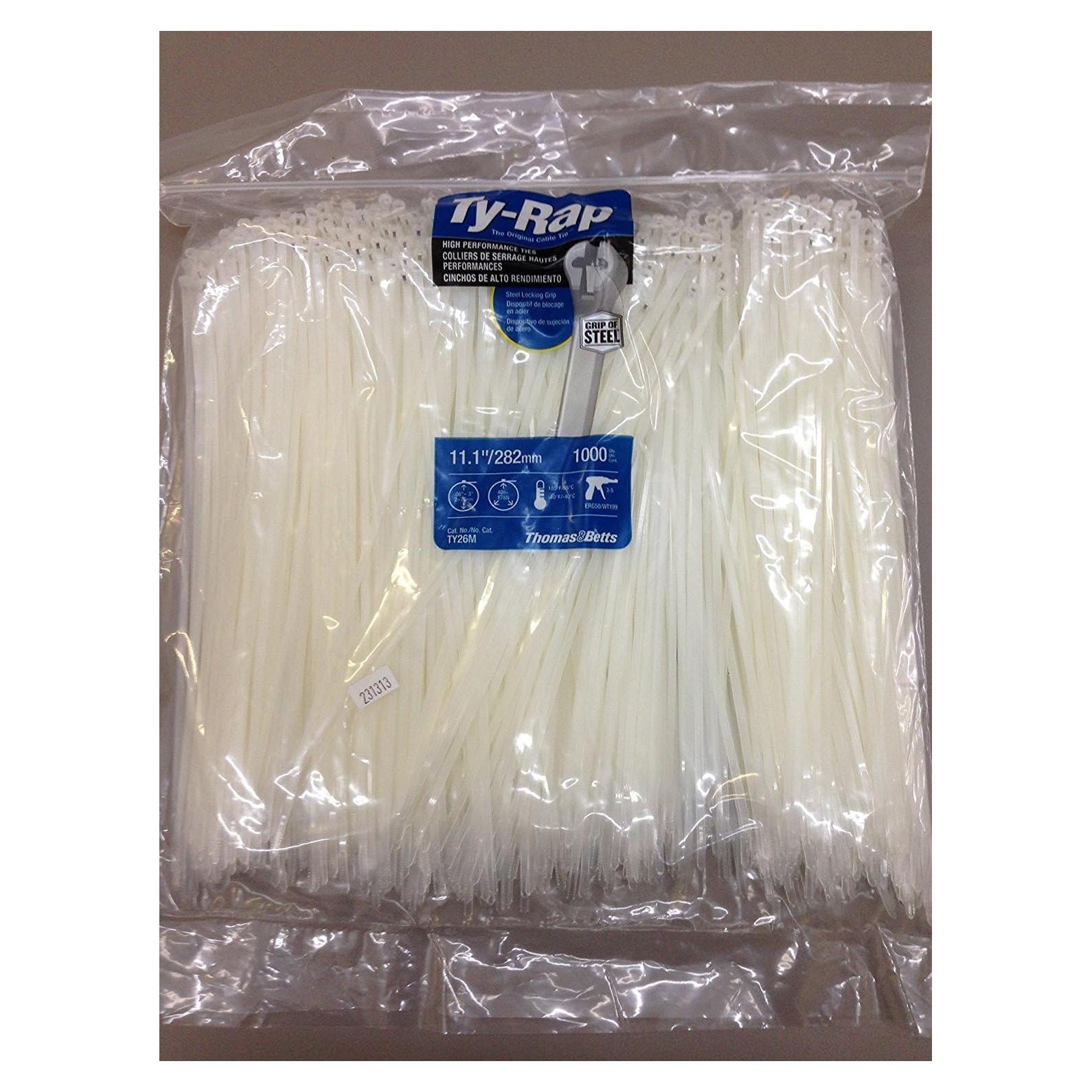 Brida de Cable Thomas & Betts 40lb 27,94cm Nylon Blanco 1000u
