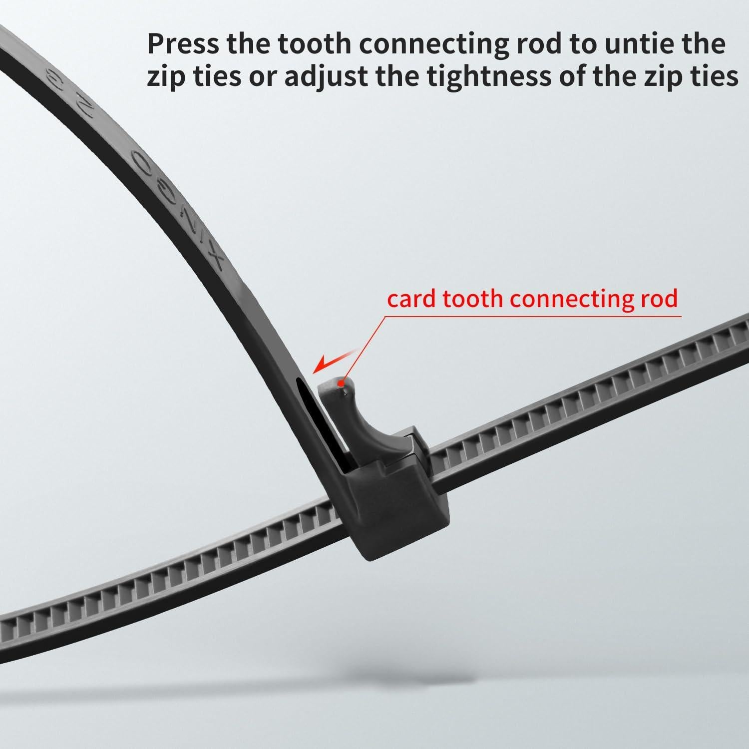 Bridas Reutilizables Armpow 45,72 cm 100 Piezas Blancas