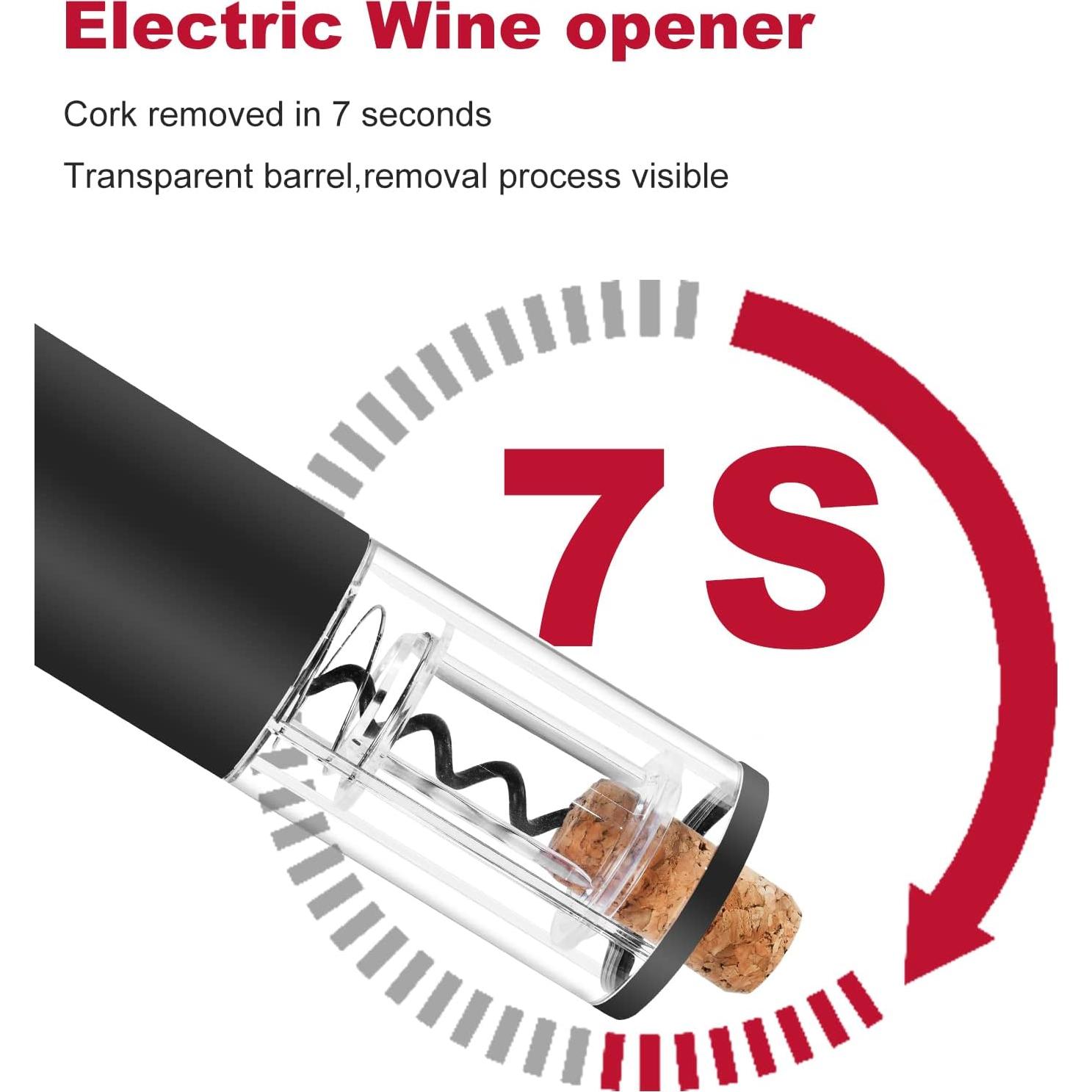 Abridor de Vino Eléctrico SCHACHUP Automático con Cortador