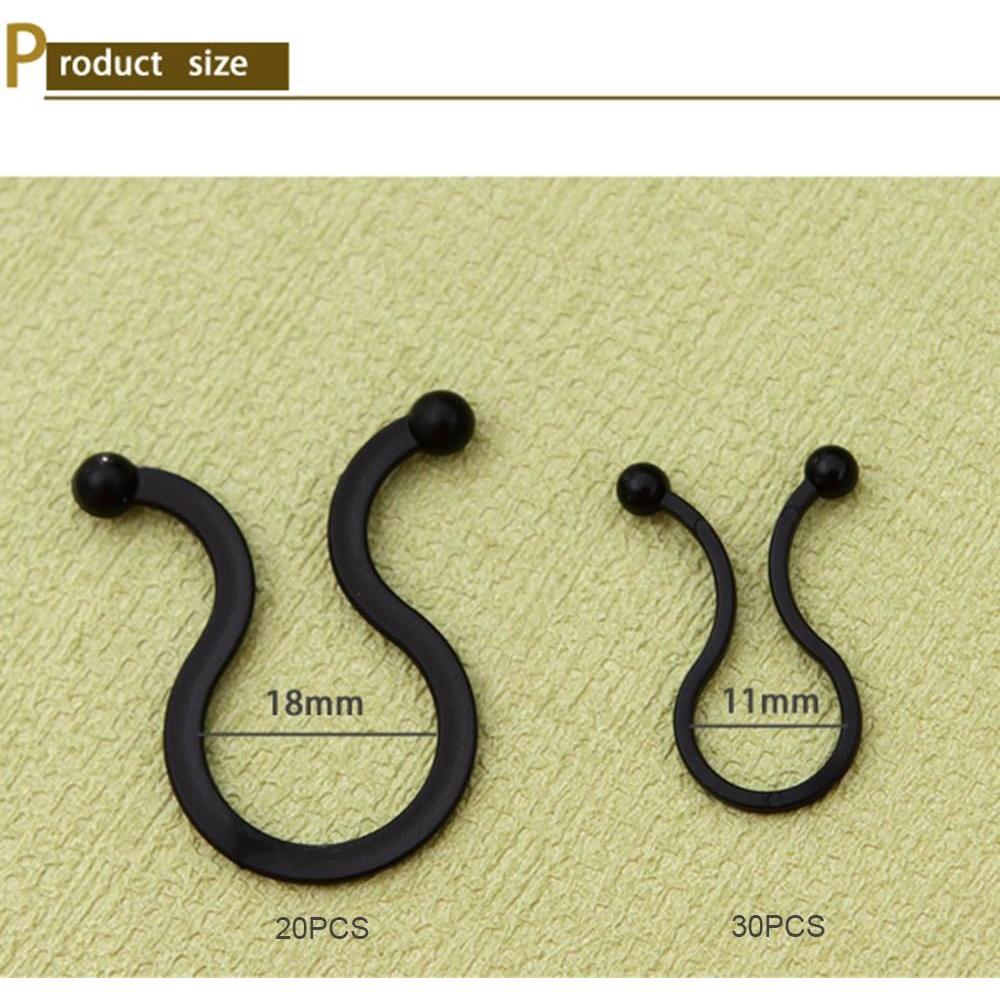 Paquete de 50 ataduras reutilizables Toosunny 11mm y 18mm