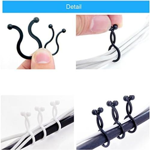 Paquete de 50 ataduras reutilizables Toosunny 11mm y 18mm