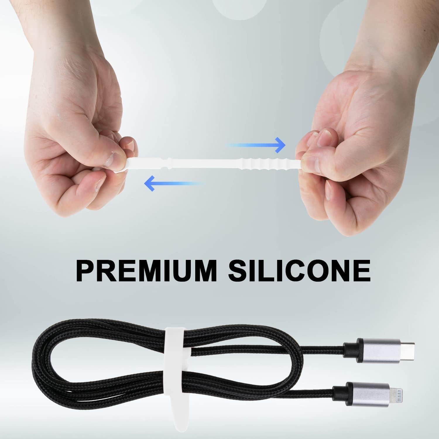 Paquete de 12 Bridas de Cable Neepanda 11.43 cm Blancas