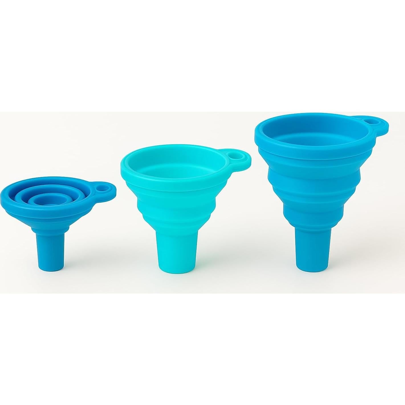 Juego de embudos de cocina colapsables Kingsway 4 piezas