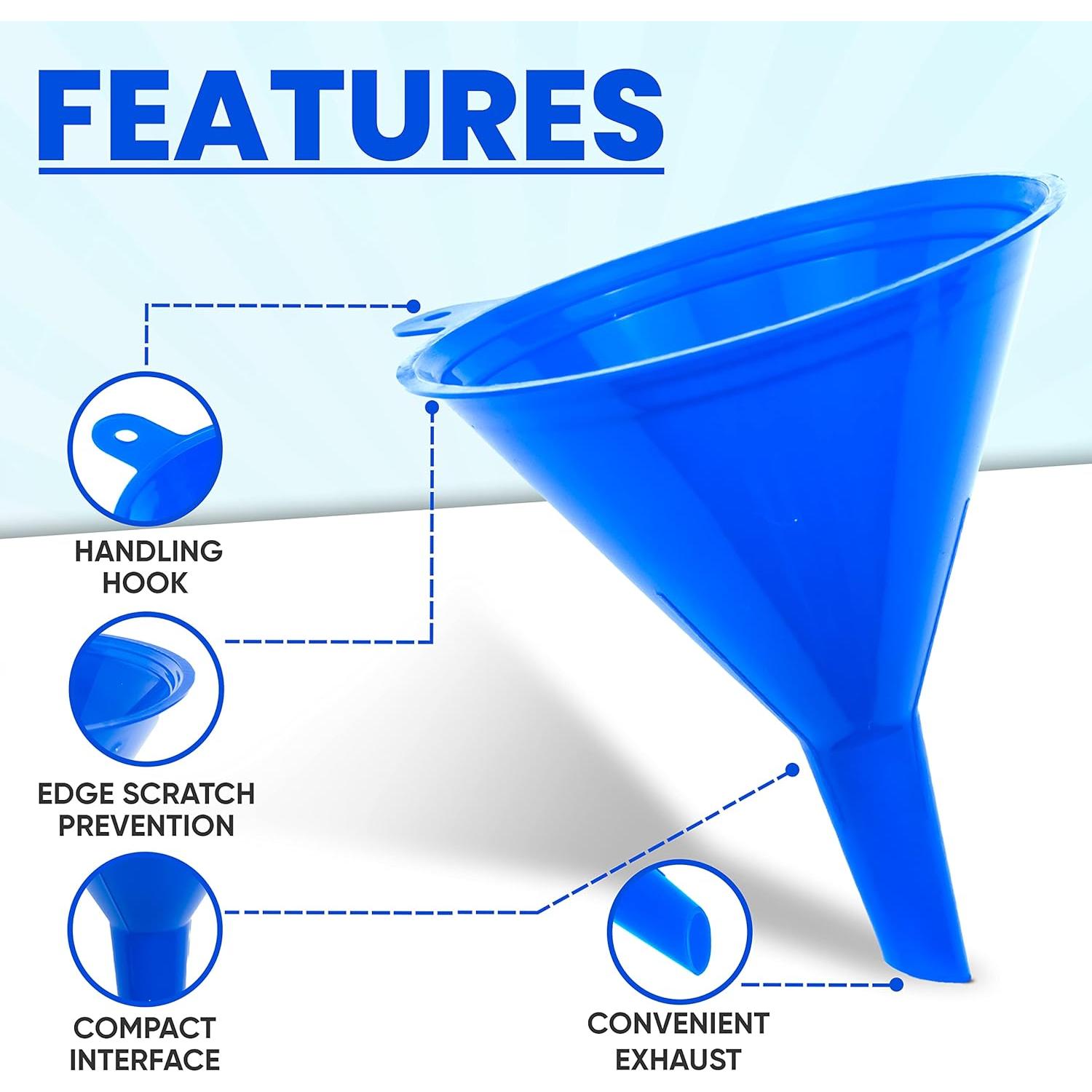 Juego de 4 embudos de cocina LIQVEE - Plástico duradero