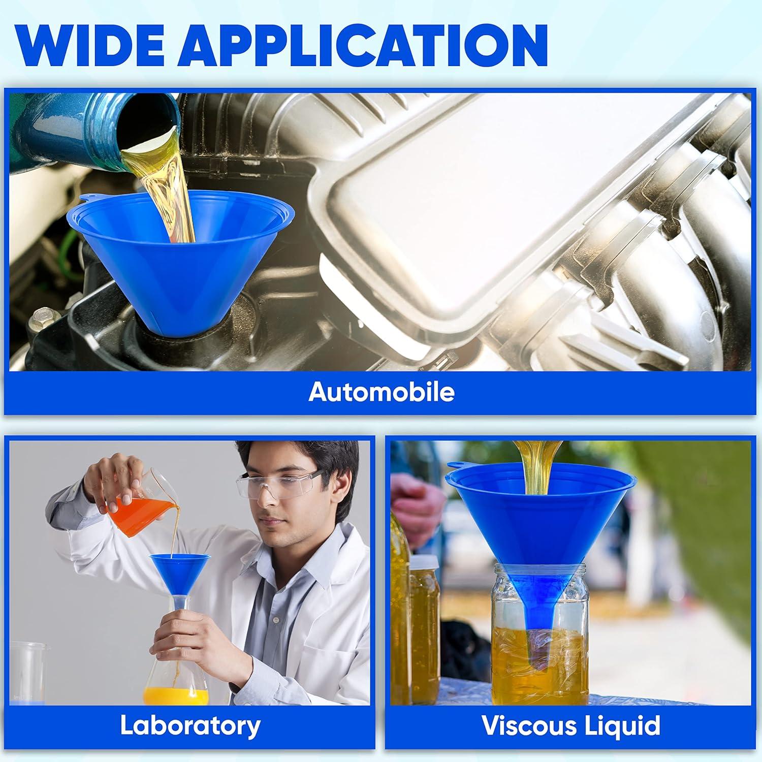 Juego de 4 embudos de cocina LIQVEE - Plástico duradero