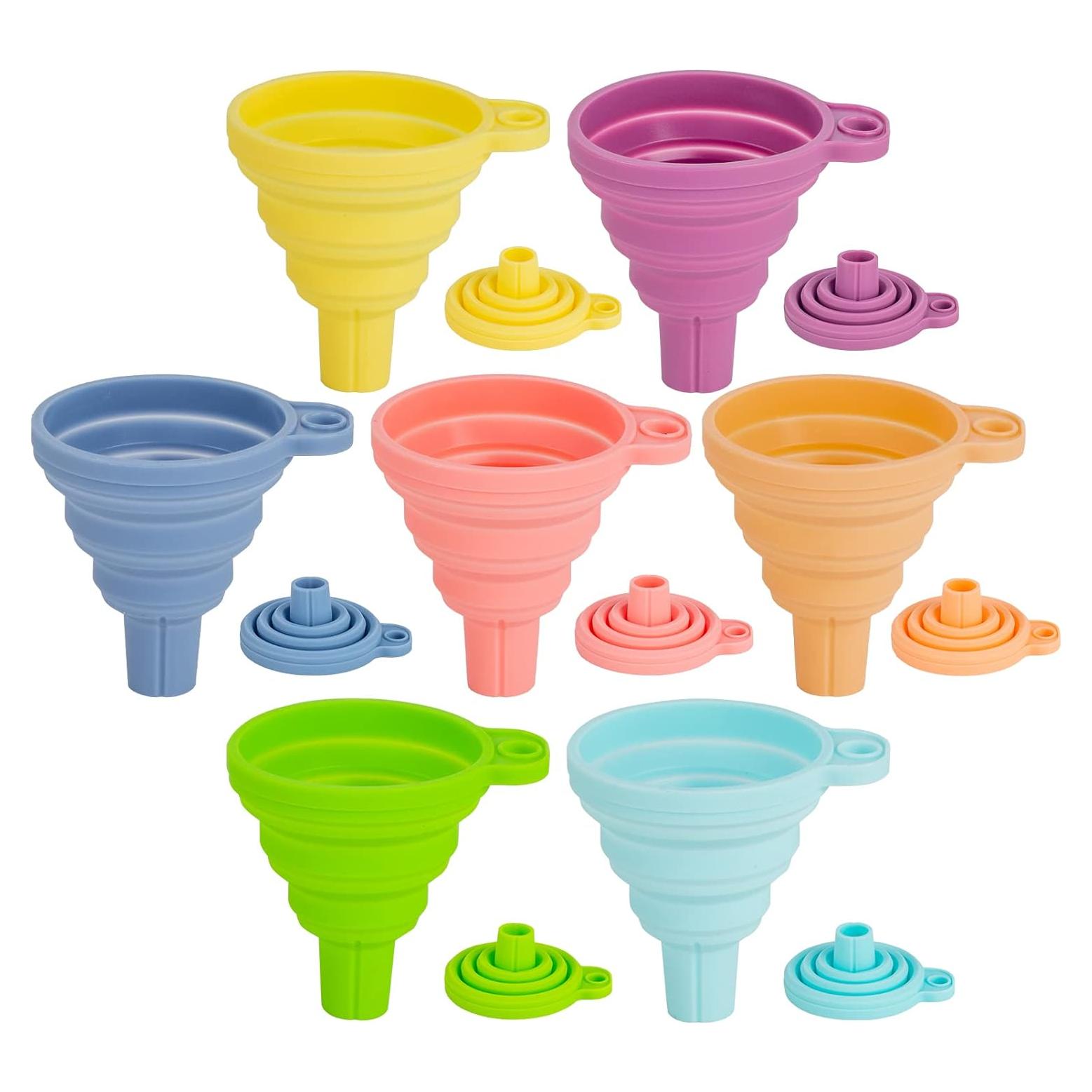 Juego de 7 Embudos de Silicona Ecurfutek Multicolor