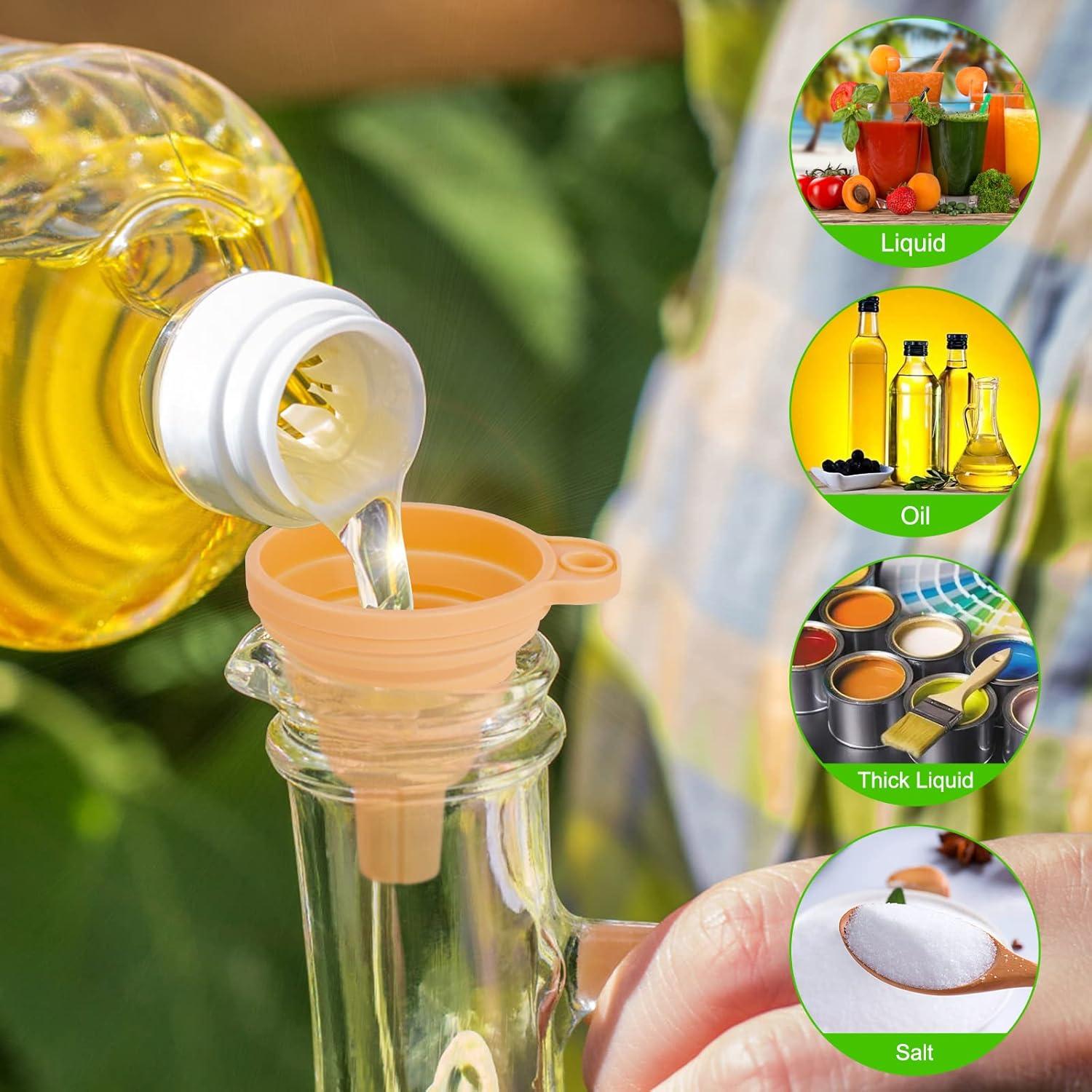 Juego de 7 Embudos de Silicona Ecurfutek Multicolor