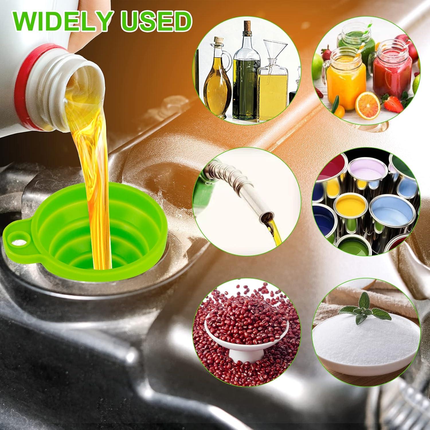 Juego de 7 Embudos de Silicona Ecurfutek Multicolor