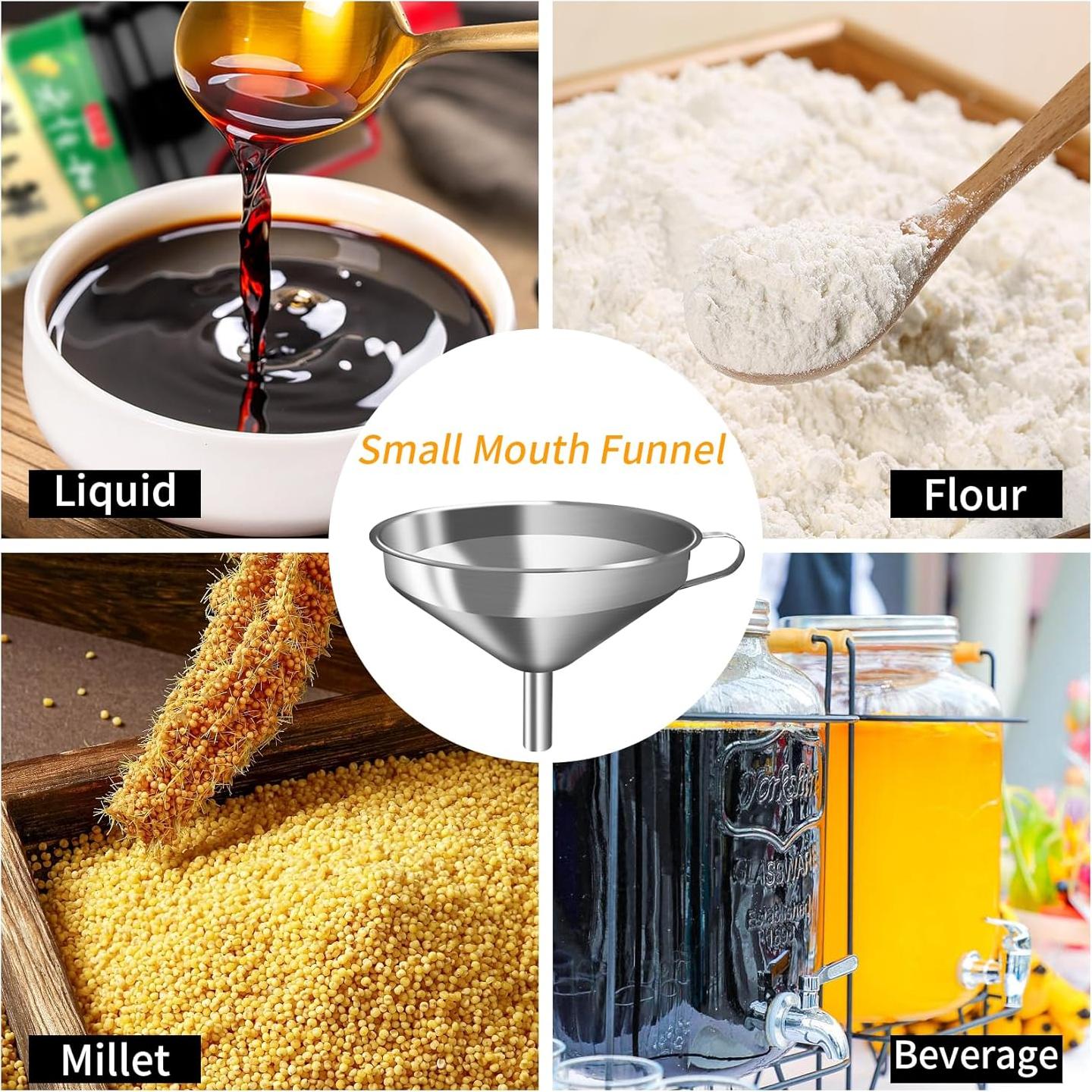 Juego de Embudos de Acero Inoxidable Hakalotyatime 2 Pzs