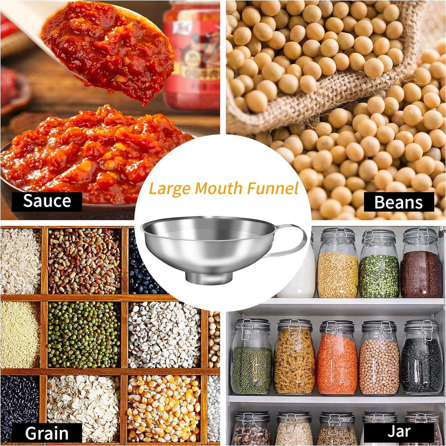 Juego de Embudos de Acero Inoxidable Hakalotyatime 2 Pzs