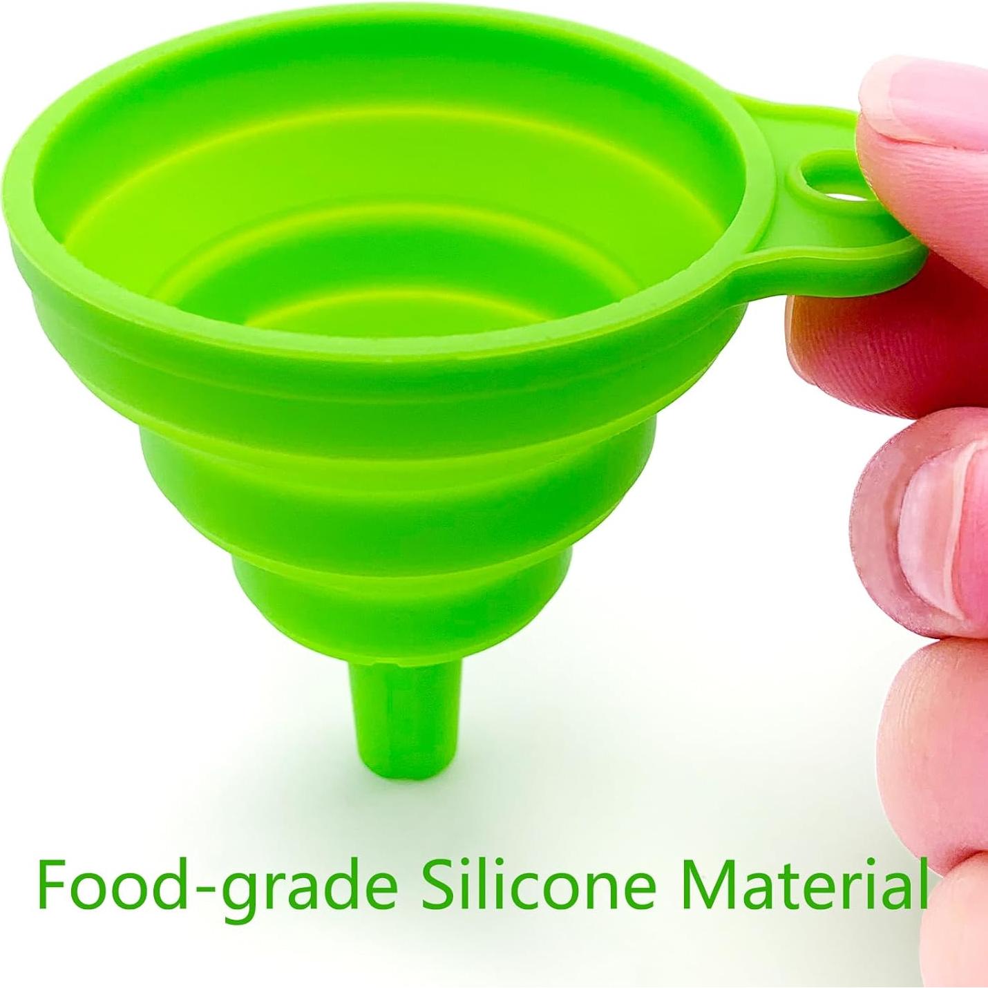 Juego de embudos de cocina plegables BIDEX 4 piezas silicona