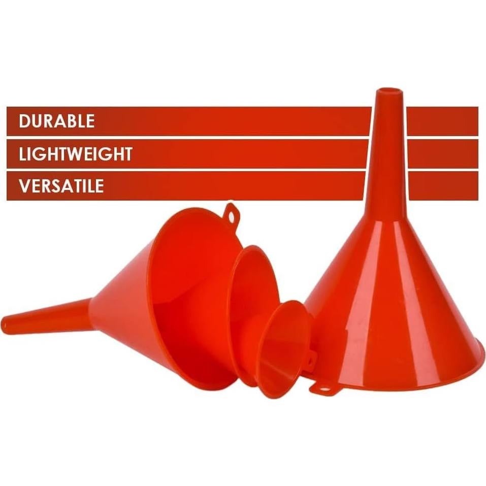 Juego de 4 Embudos de Plástico DEDC para Aceite y Gas