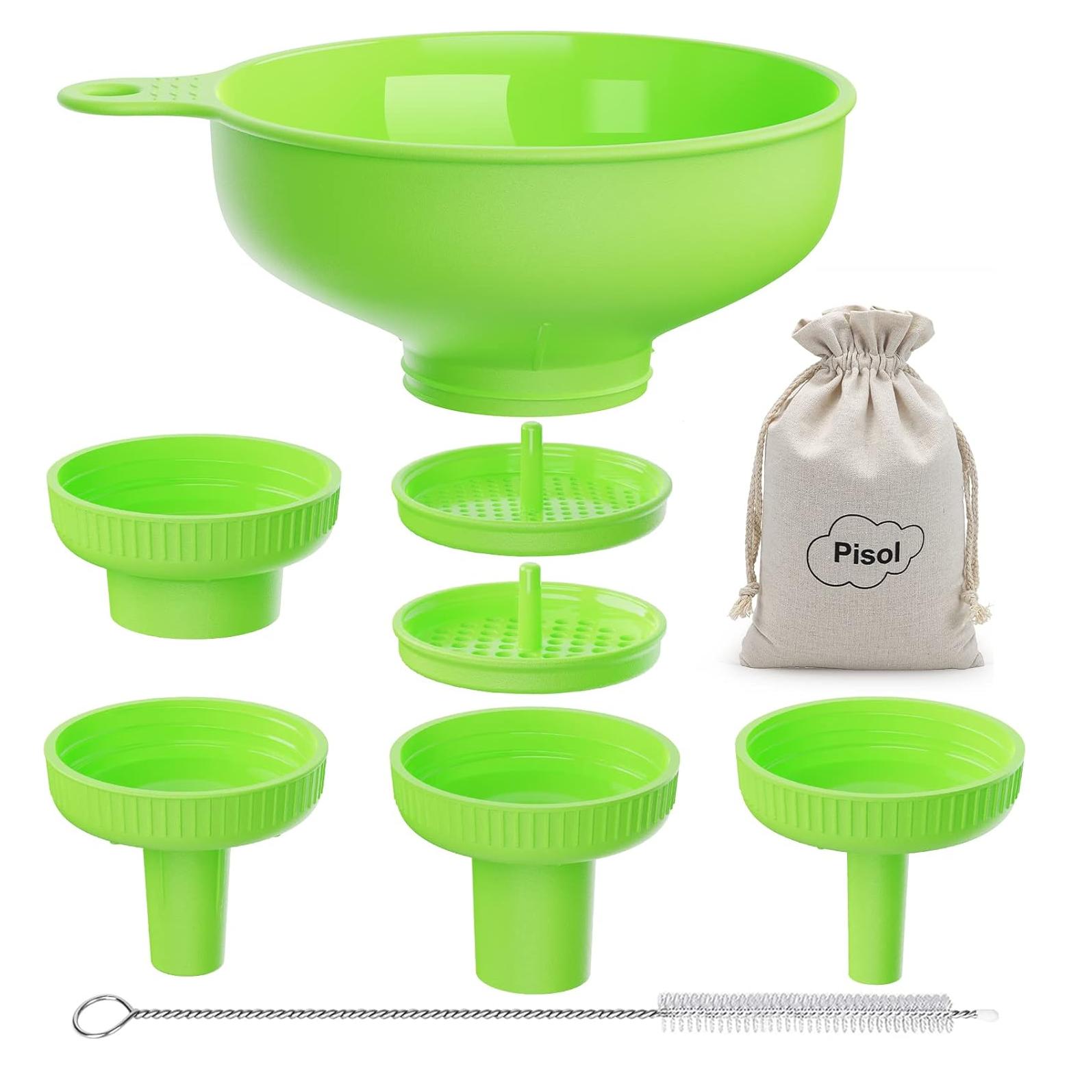 Embudo Versátil Pisol Verde con 5 Picos y 2 Filtros