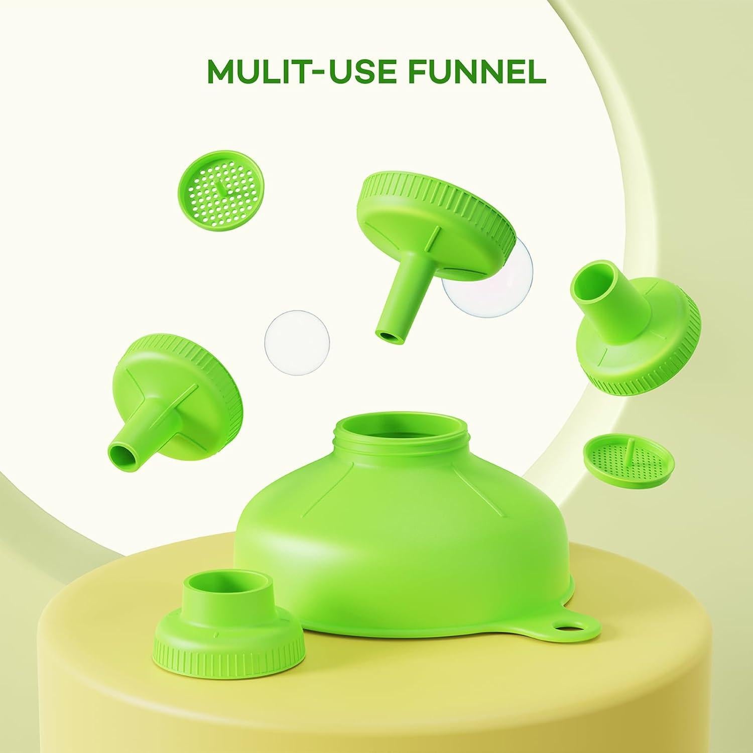 Embudo Versátil Pisol Verde con 5 Picos y 2 Filtros