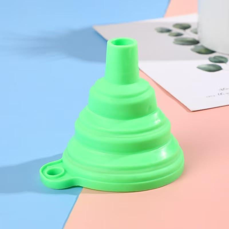 Juego de 3 embudos de silicona colapsables HDTXZYGOOD