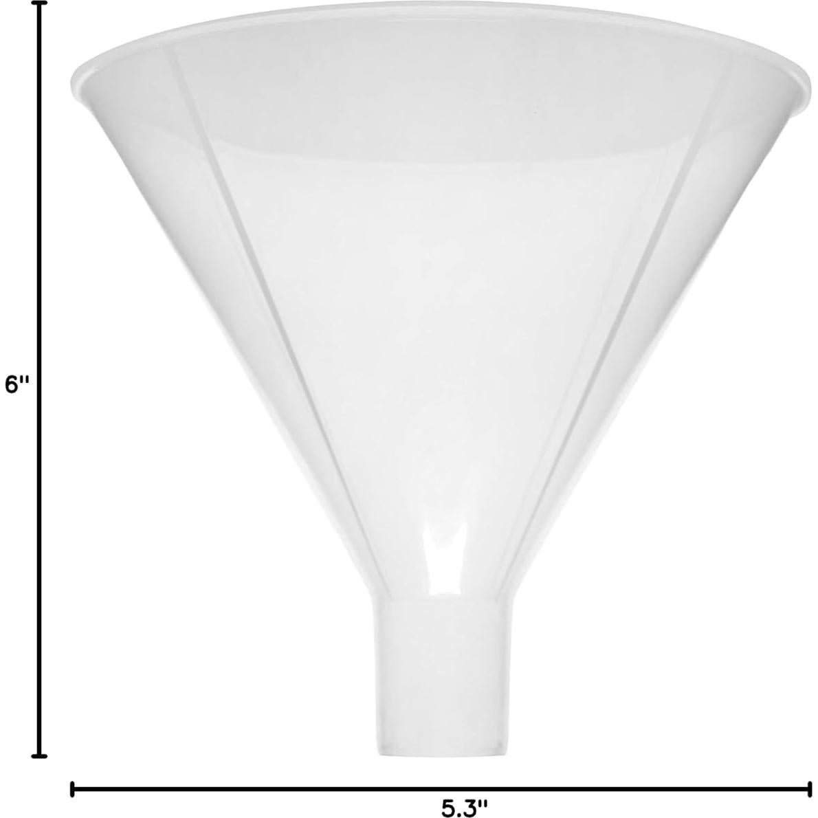 Embudo de Polvo EISCO 150mm Plástico Resistente a Ácidos