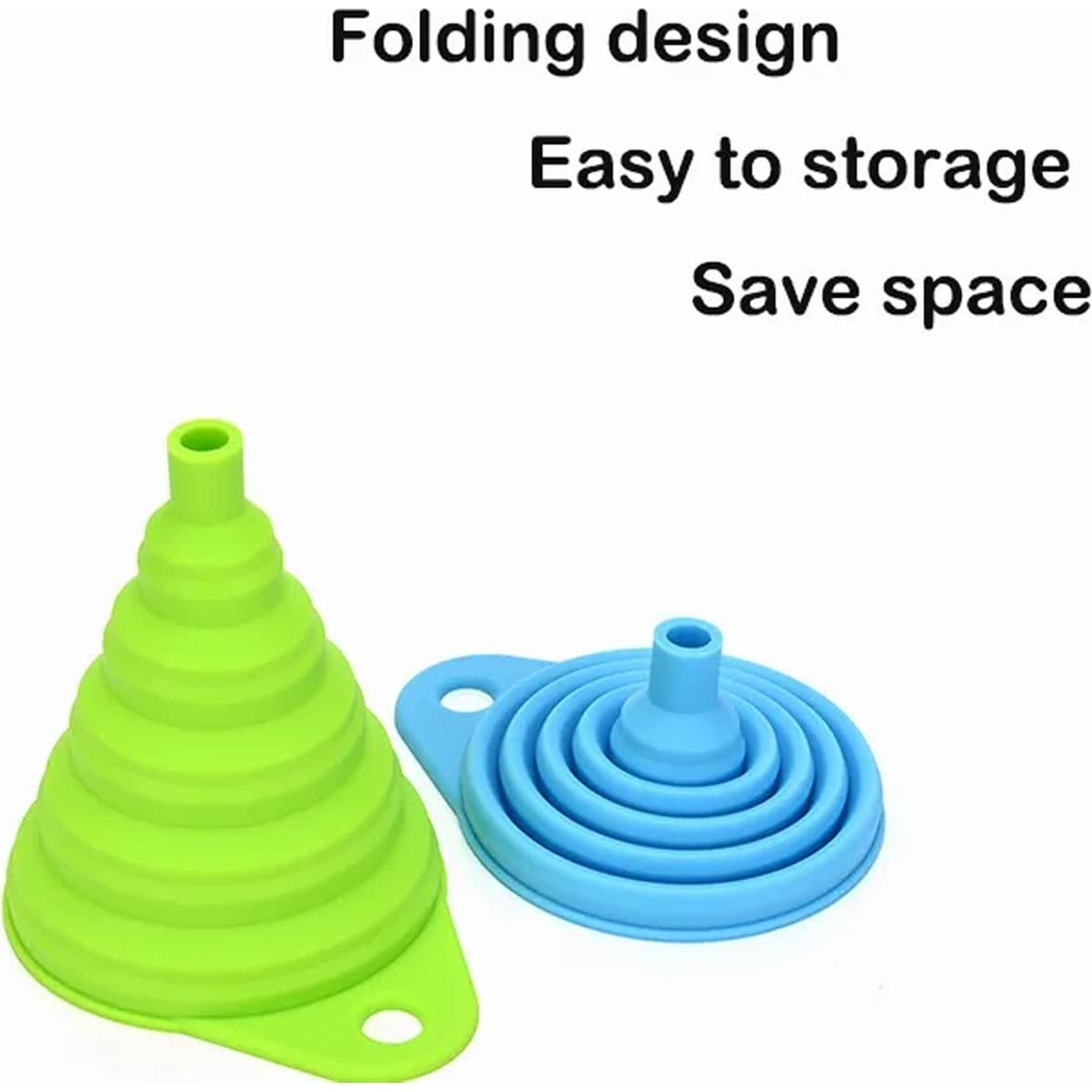 Juego de 4 embudos de silicona colapsables Vigor Path