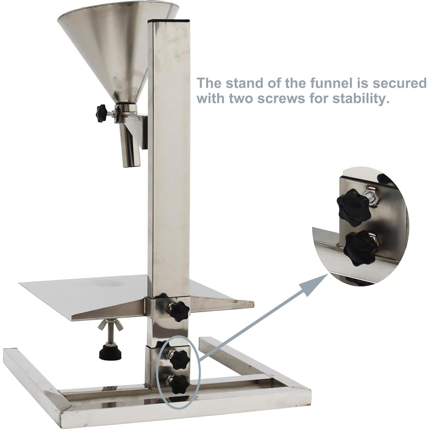 Embudo de Acero Inoxidable TECHTONGDA con Soporte 24,89 cm