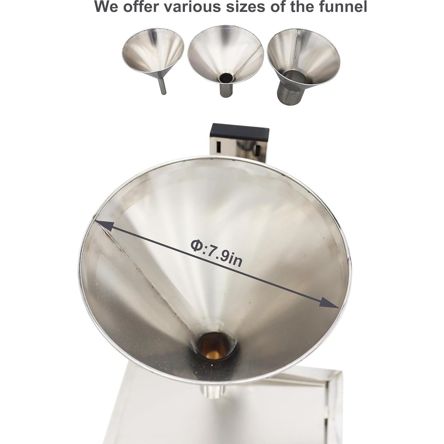 Embudo de Acero Inoxidable TECHTONGDA con Soporte 24,89 cm