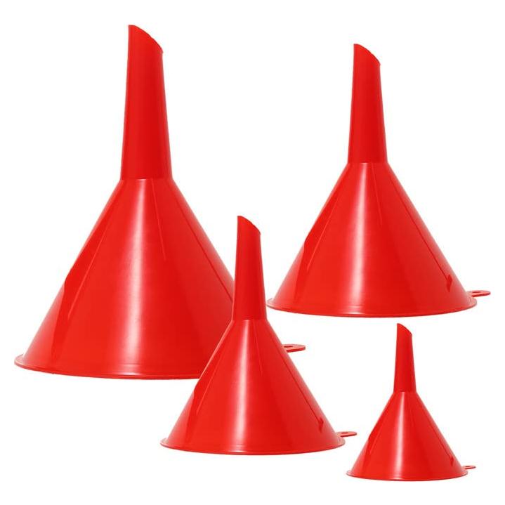 Juego de Embudos de Plástico Nayciiy - 4 Tamaños para Cocina y Taller