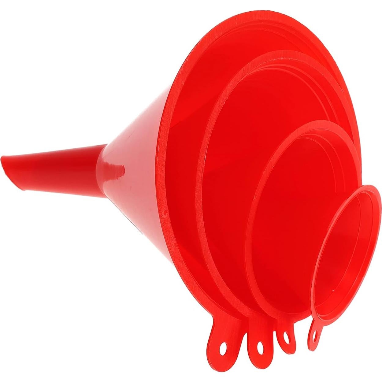 Juego de Embudos de Plástico Nayciiy - 4 Tamaños para Cocina y Taller