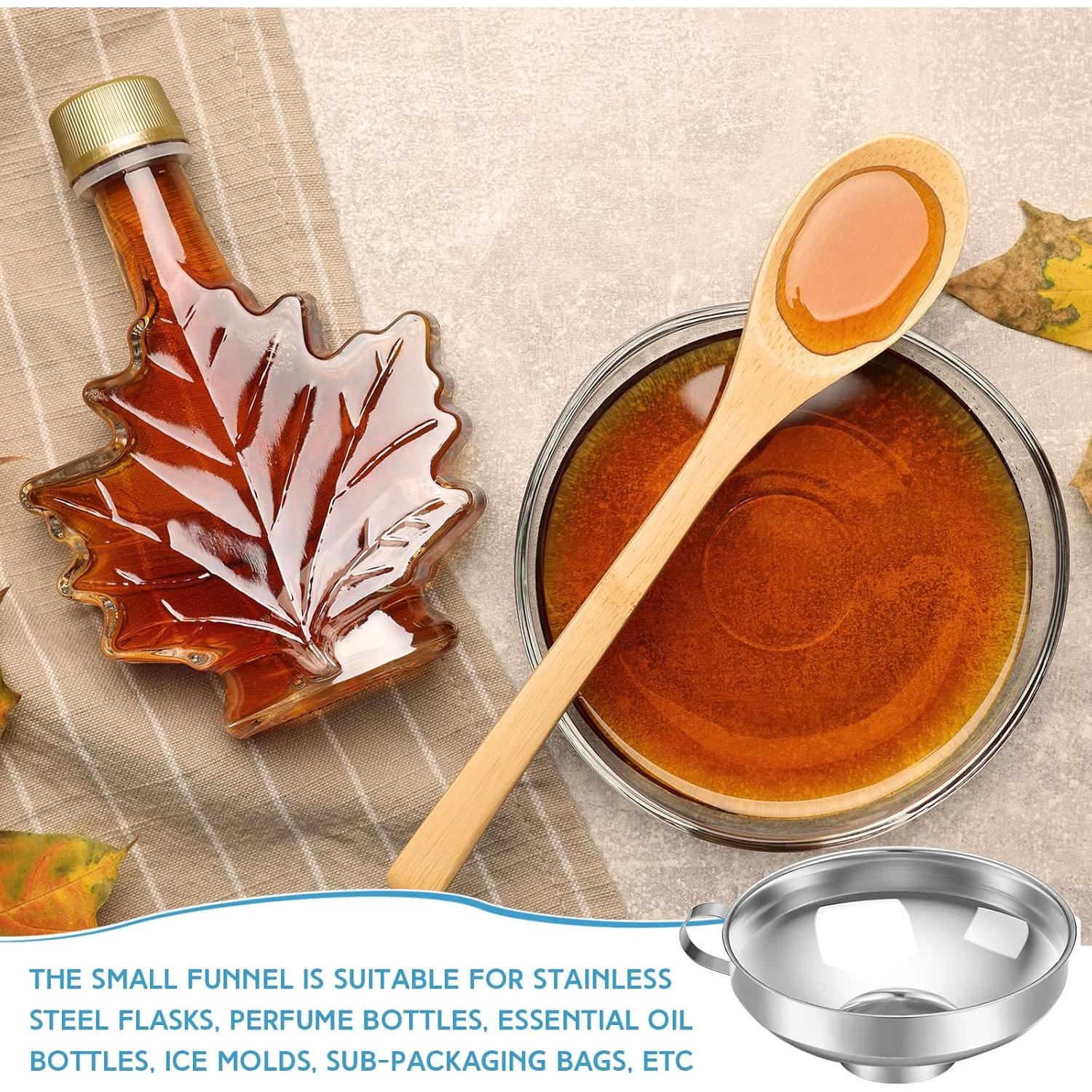 Juego de Embudos de Metal Gejoy 12 Pcs Acero Inoxidable