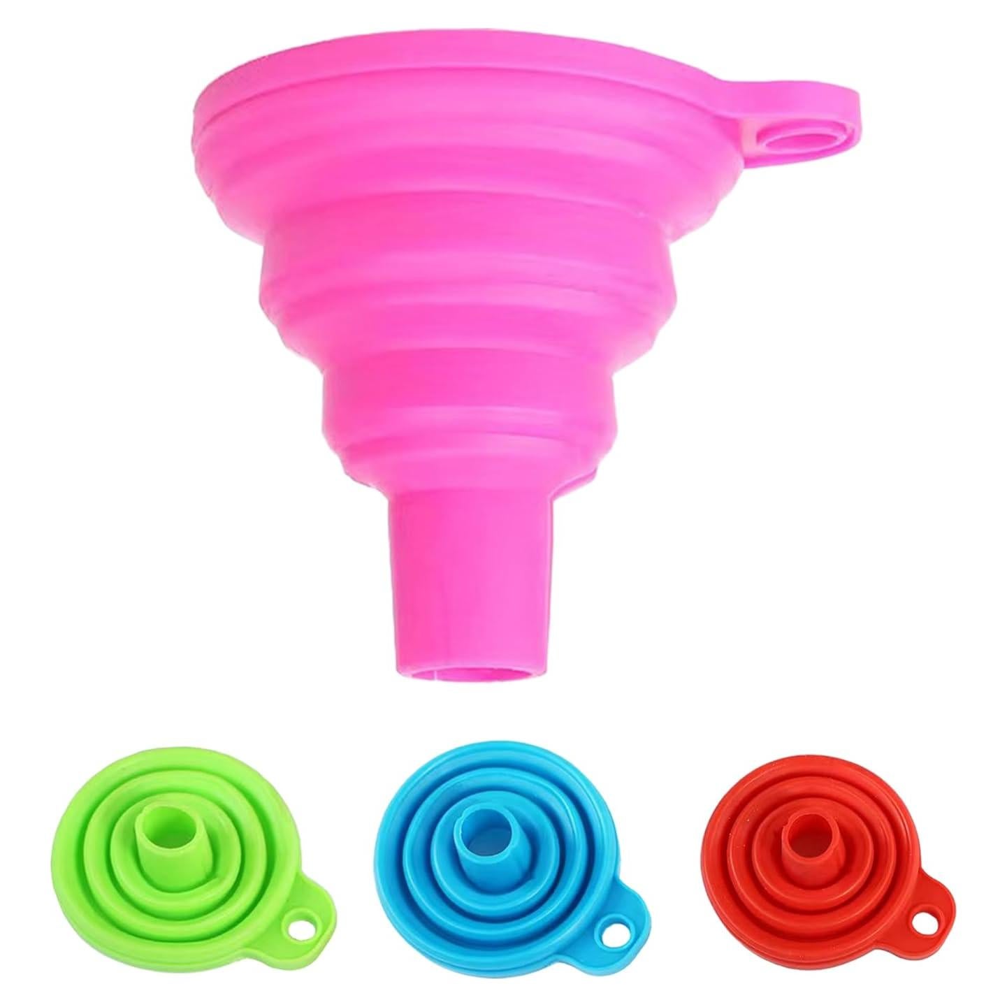 Set de 4 Embudos de Silicona Plegables Kolibrox - Boca Ancha