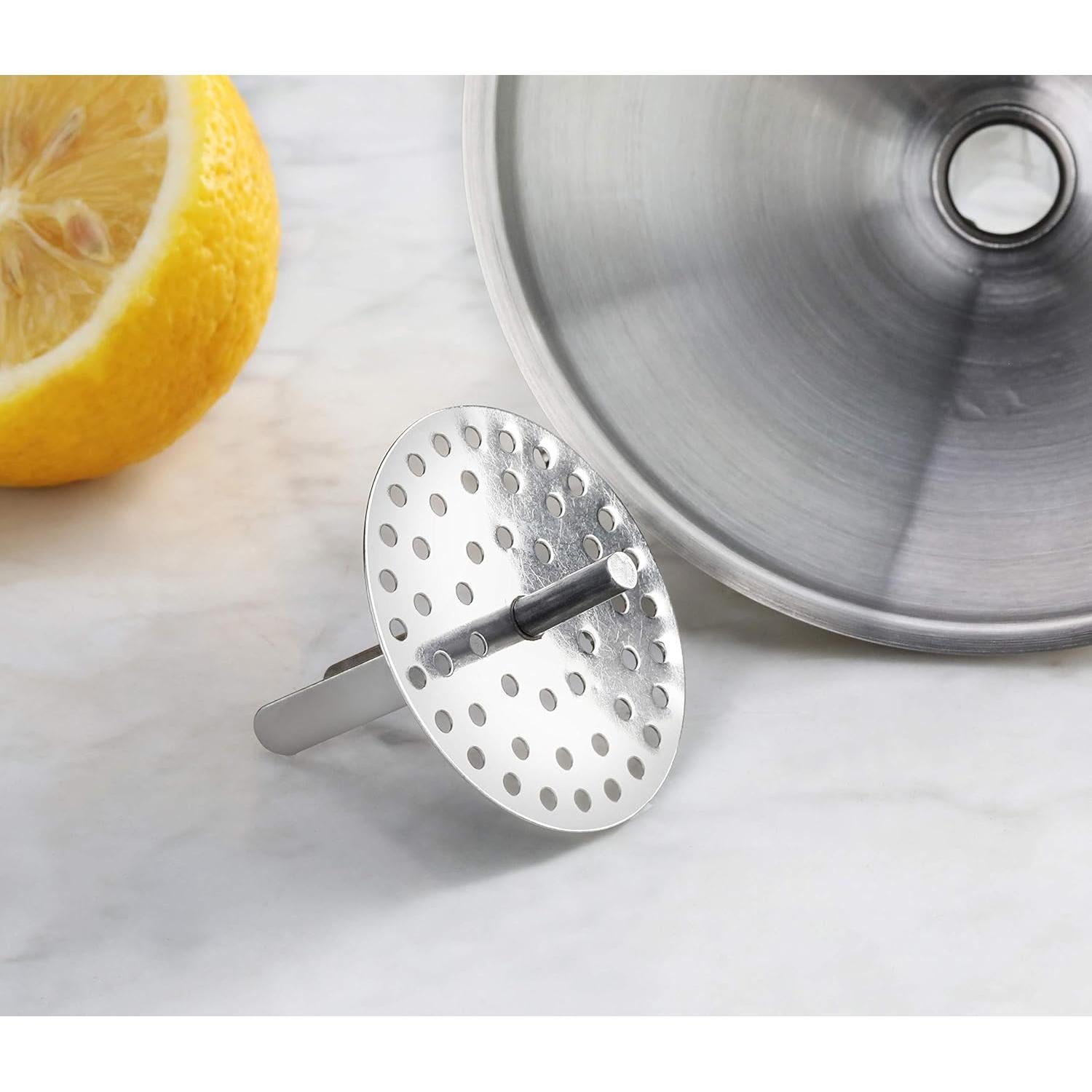 Embudo de Acero Inoxidable New Star 12,7 cm con Colador