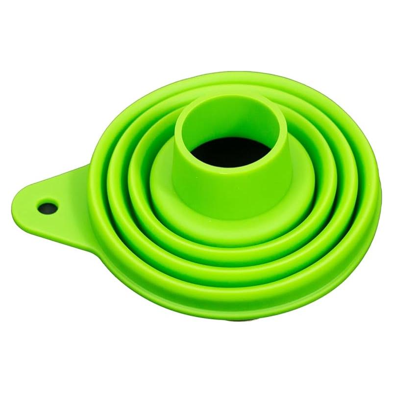 Embudo de Silicona Plegable Star Elm Verde Grande 15.5 cm