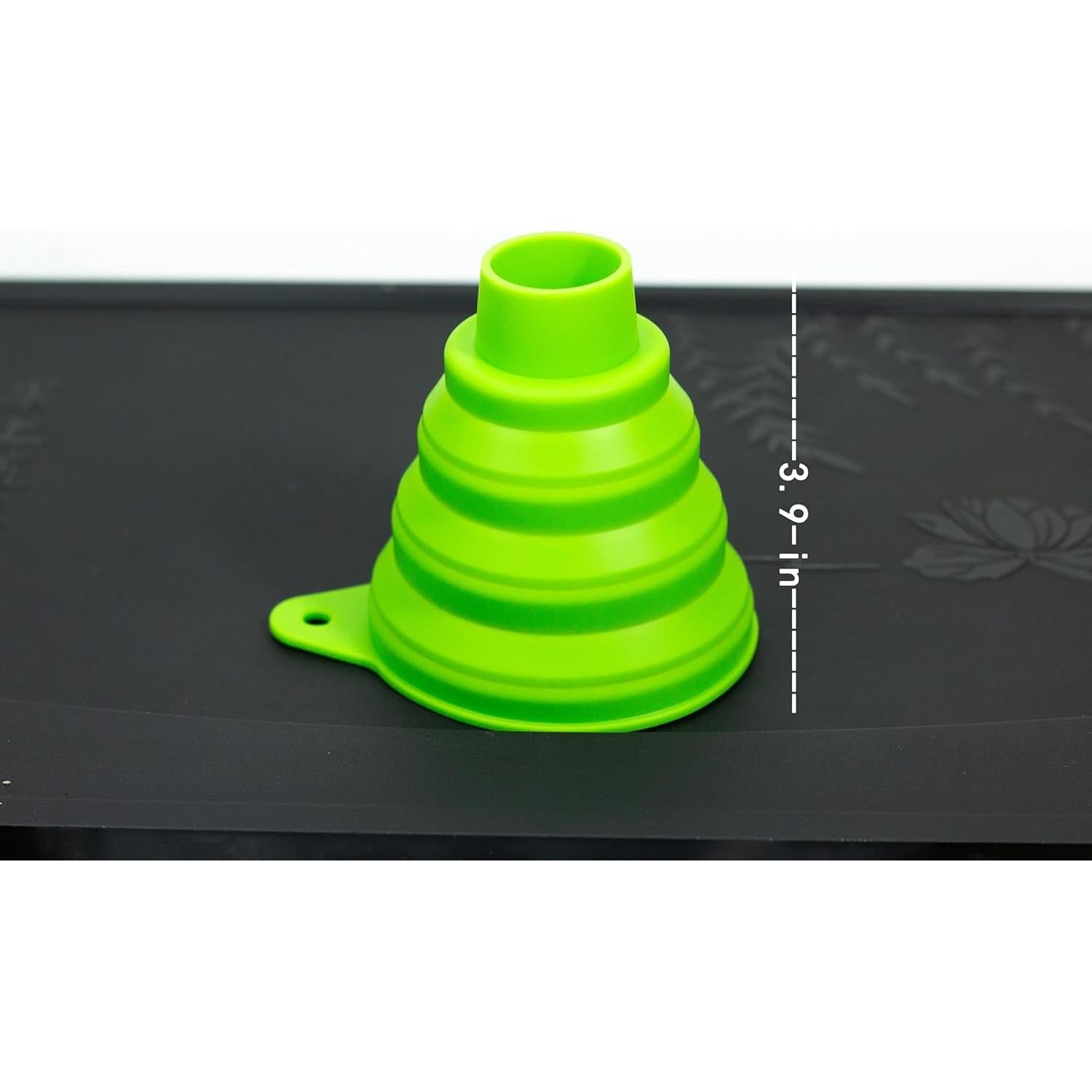 Embudo de Silicona Plegable Star Elm Verde Grande 15.5 cm