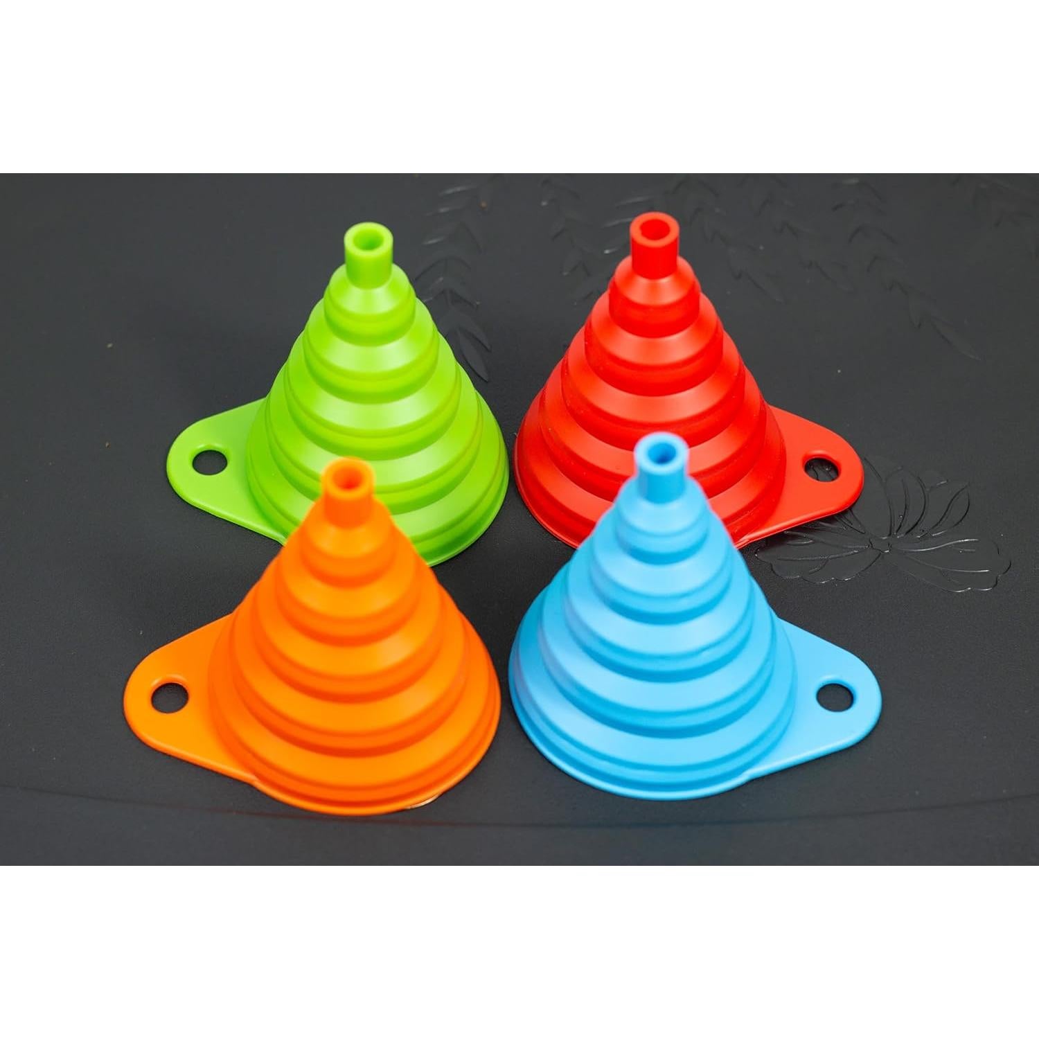 Embudo de Silicona Plegable Star Elm Verde Grande 15.5 cm