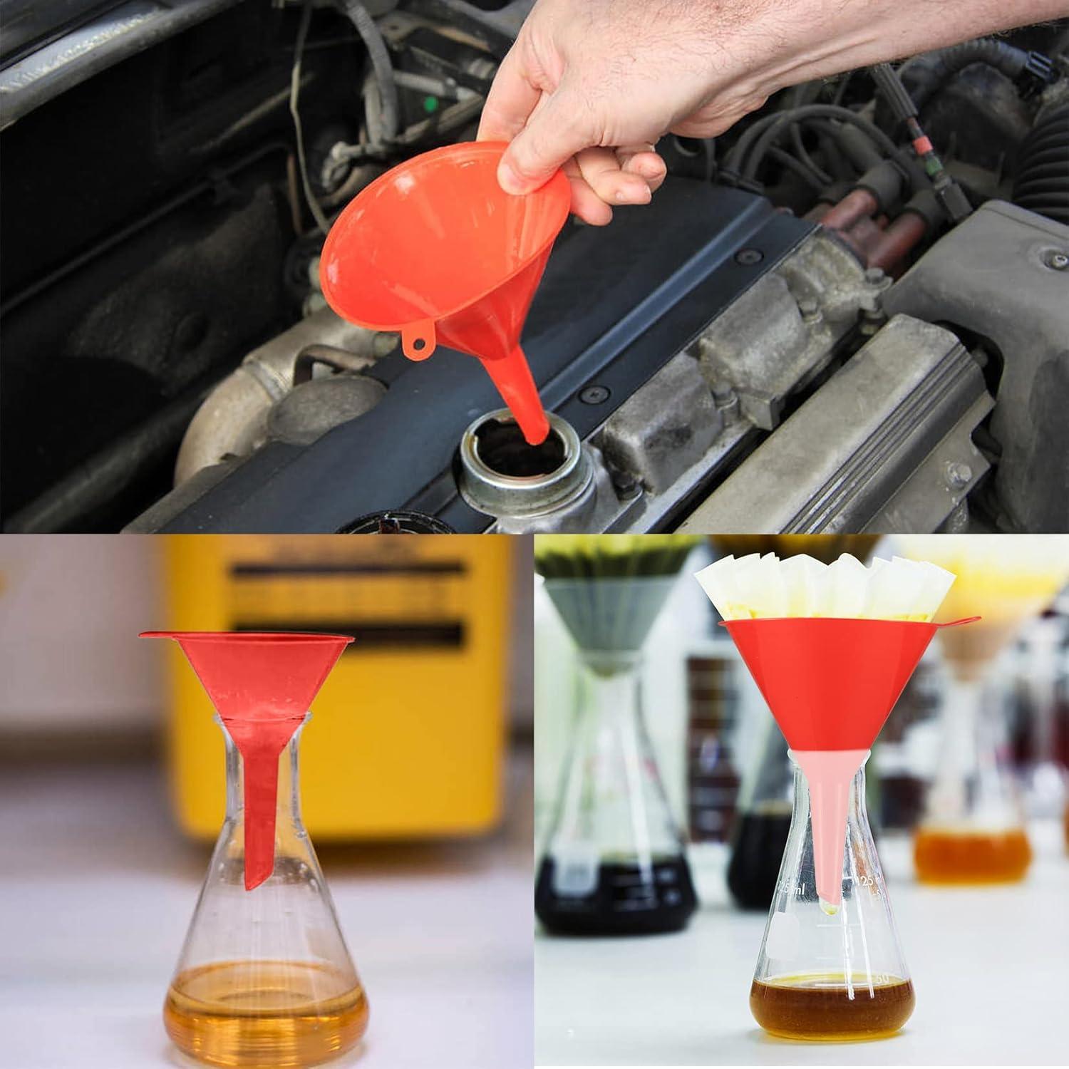 Juego de 8 Embudos de Plástico XhjzgcTech para Llenar