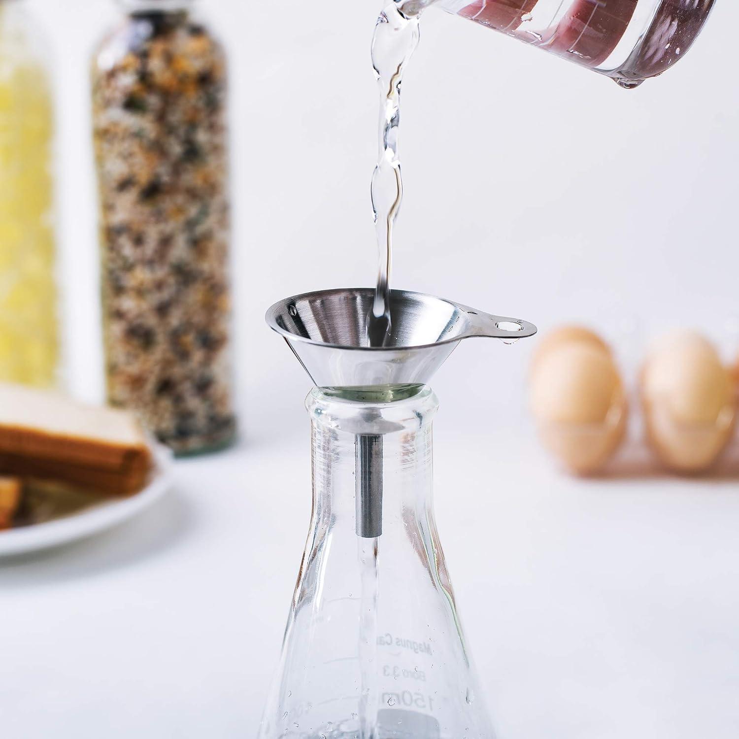 Juego de Embudos de Acero Inoxidable Fox Run 3 Piezas