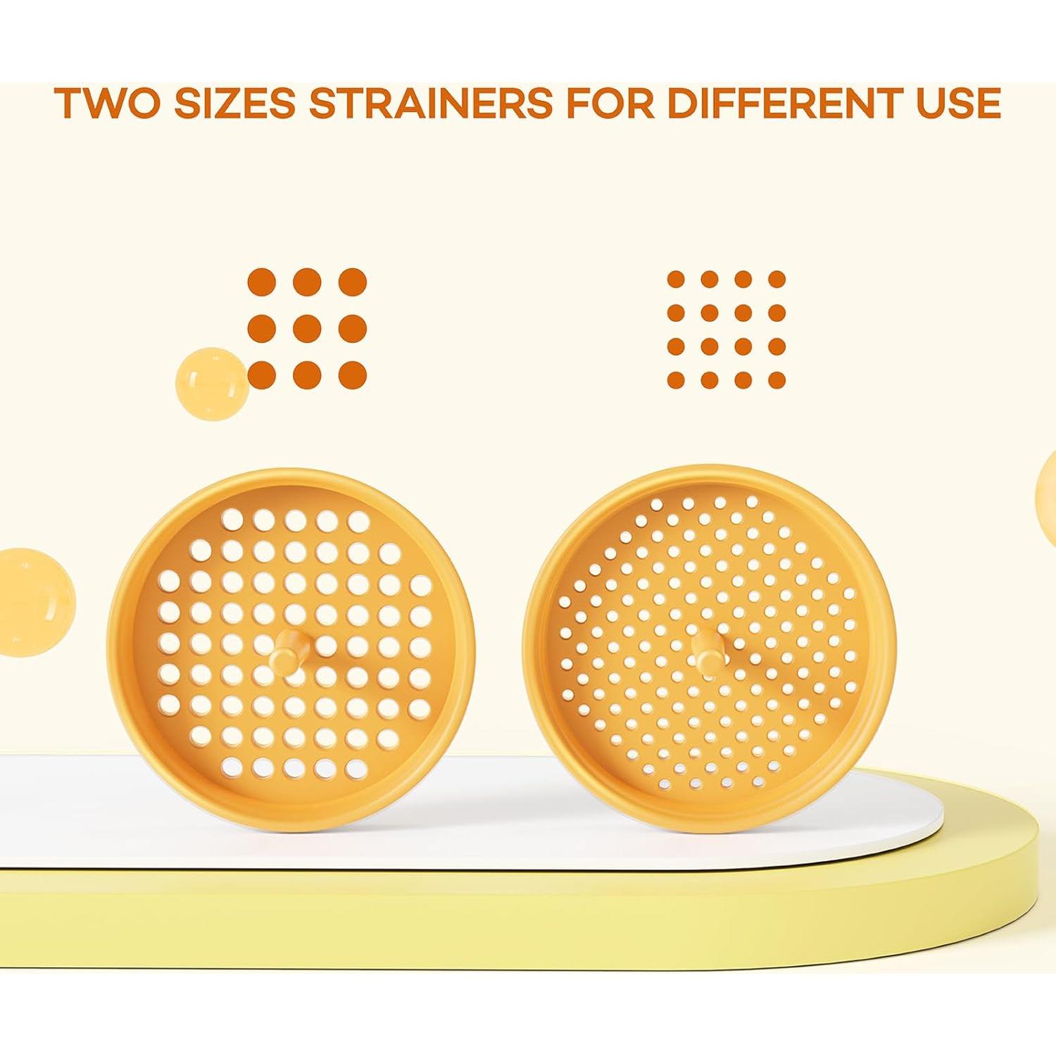 Embudo Versátil Pisol con 5 Picos y 2 Coladores Naranja