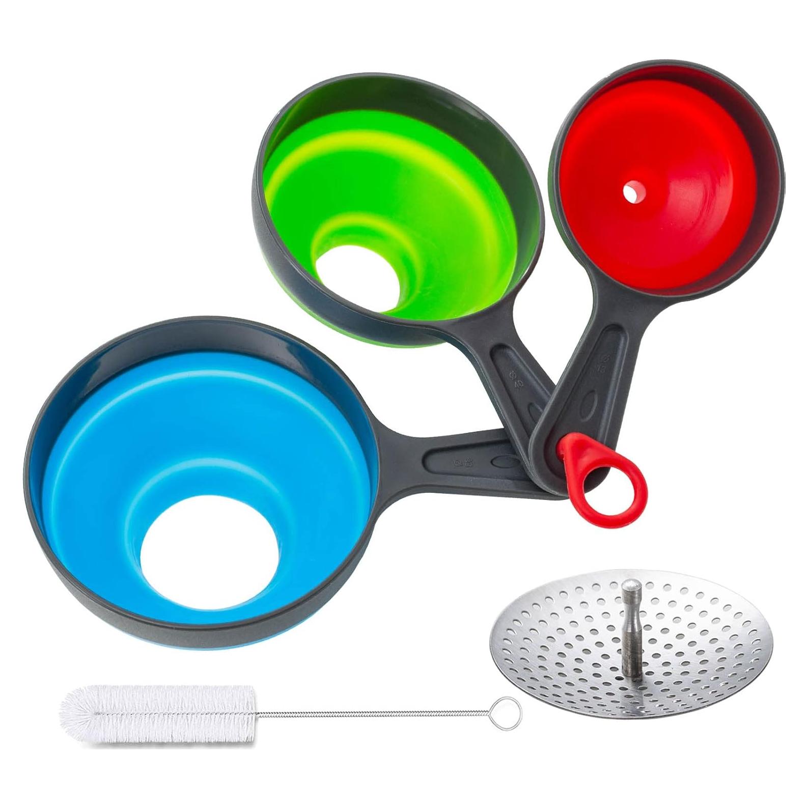 Juego de Embudos de Silicona Kalave 4 Piezas para Cocina