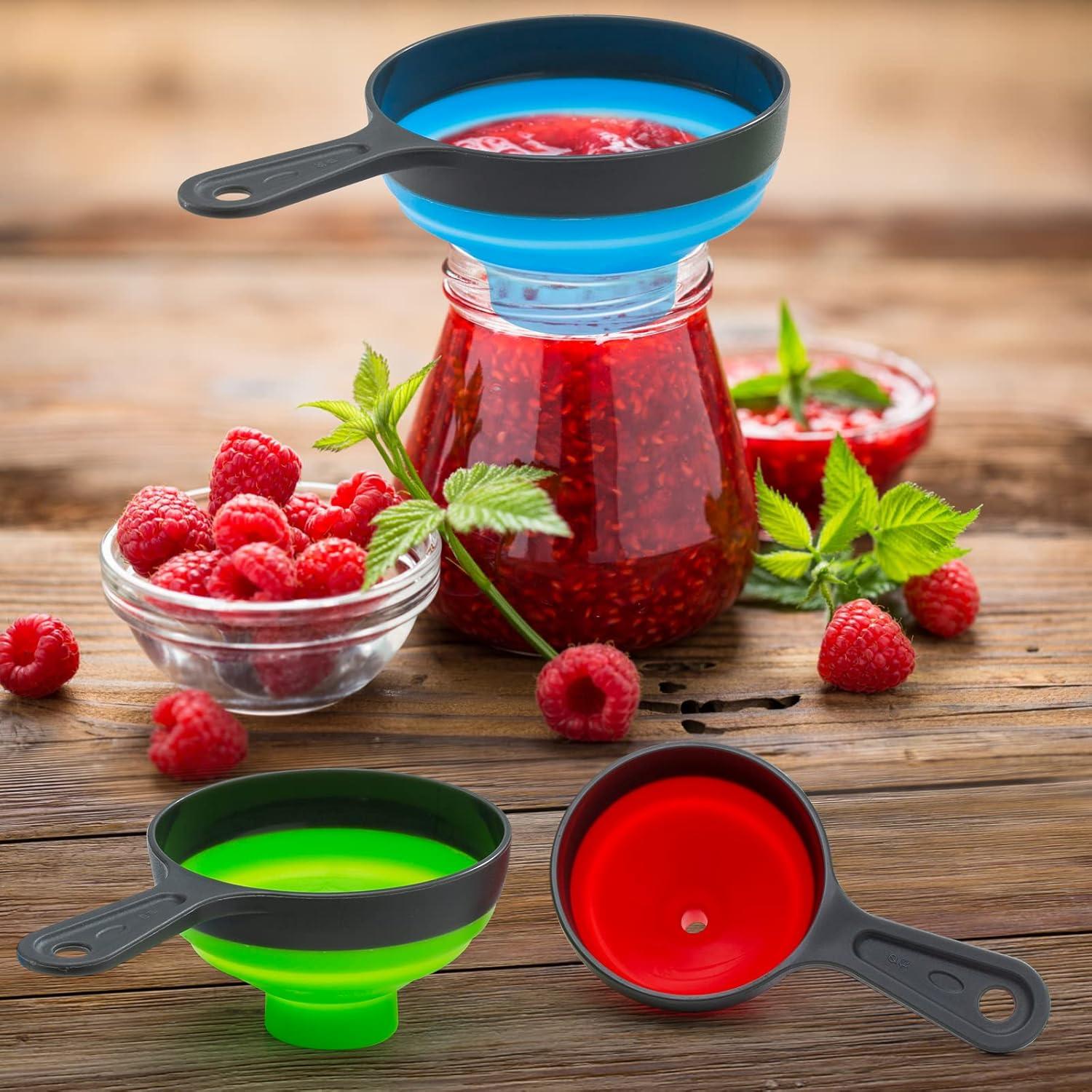 Juego de Embudos de Silicona Kalave 4 Piezas para Cocina