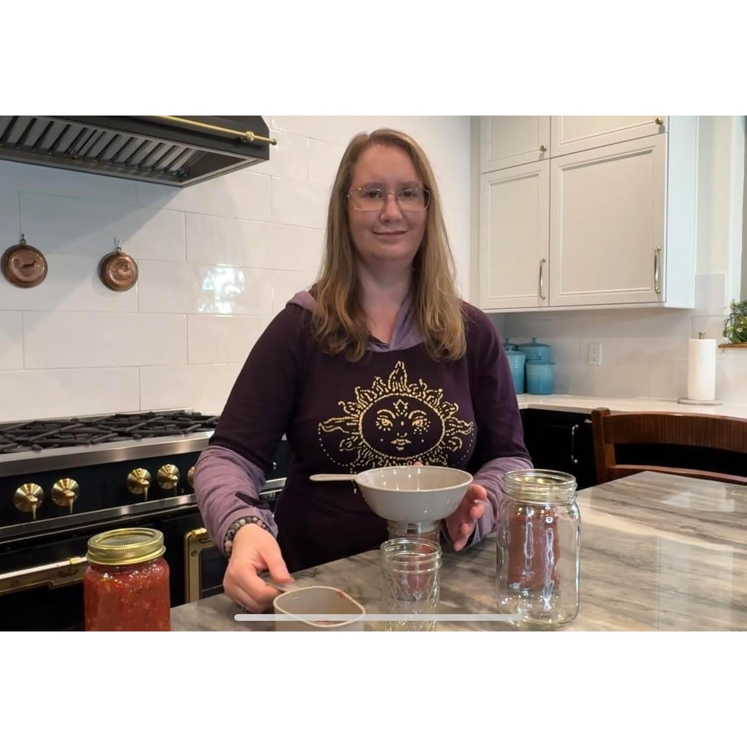 Embudo de Boca Ancha con Cucharas Medidoras 1 Taza