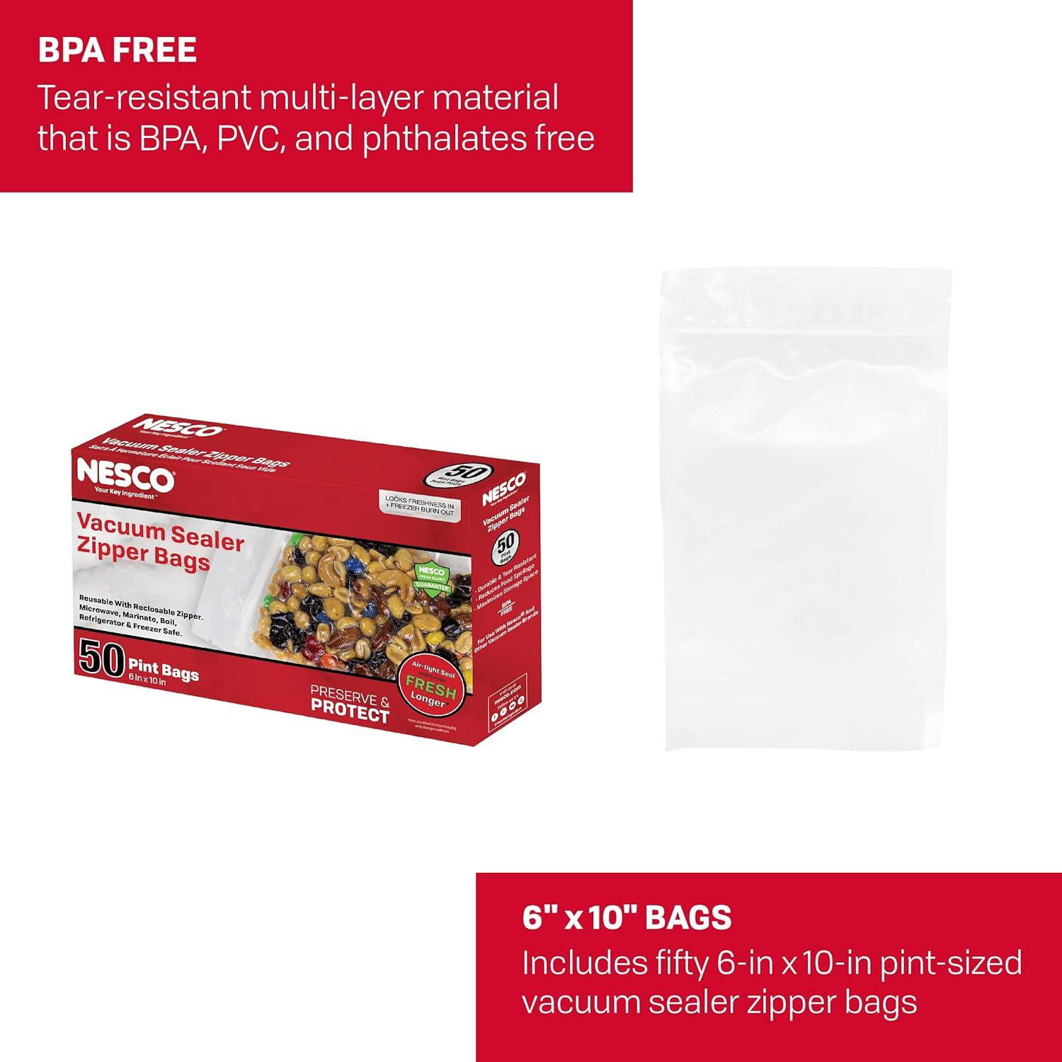 Bolsas de Cierre de Vacío Nesco Pint - 50 Unidades