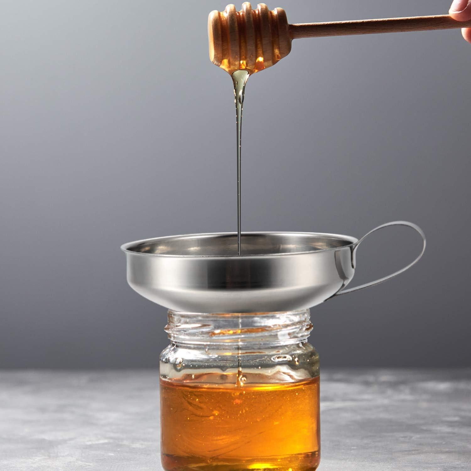 Juego de Embudos y Coladores Acero Inoxidable Boao 4 Piezas