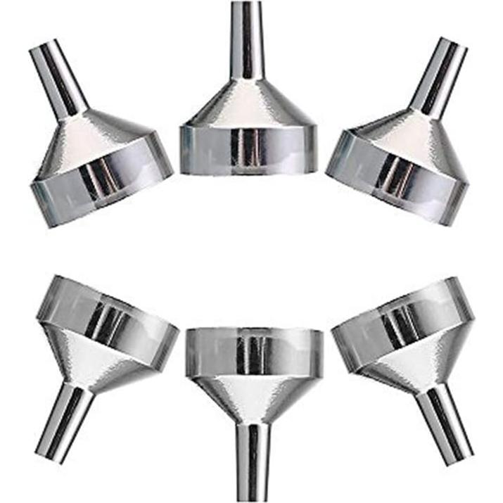 6 Embudos de Aluminio Plateados OZXCHIXU para Perfume