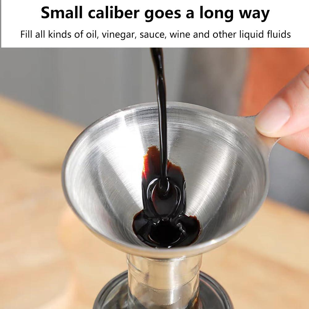 Juego de 3 Embudos de Acero Inoxidable Restynic