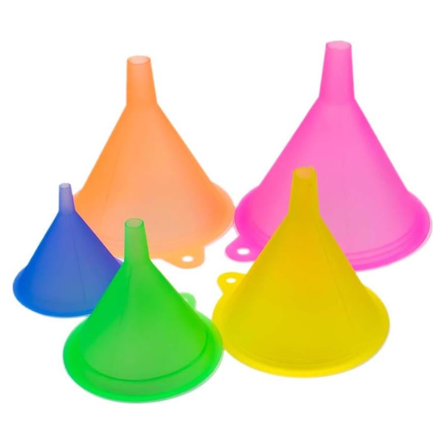 Juego de Embudos de Colores AUEAR 5 Pcs Grado Alimenticio