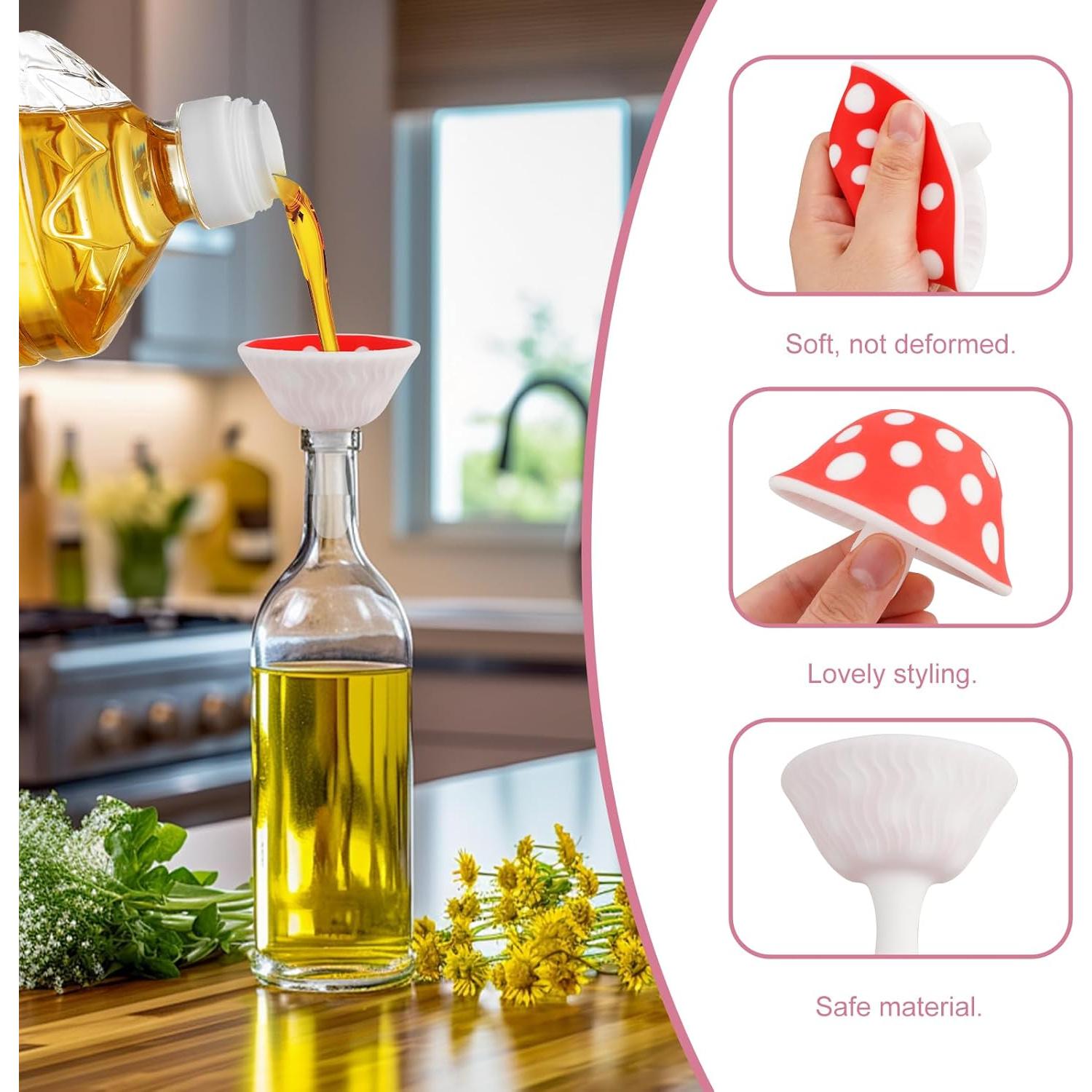 Embudo Plegable de Silicona Pahysa 7,69 cm Boca Ancha