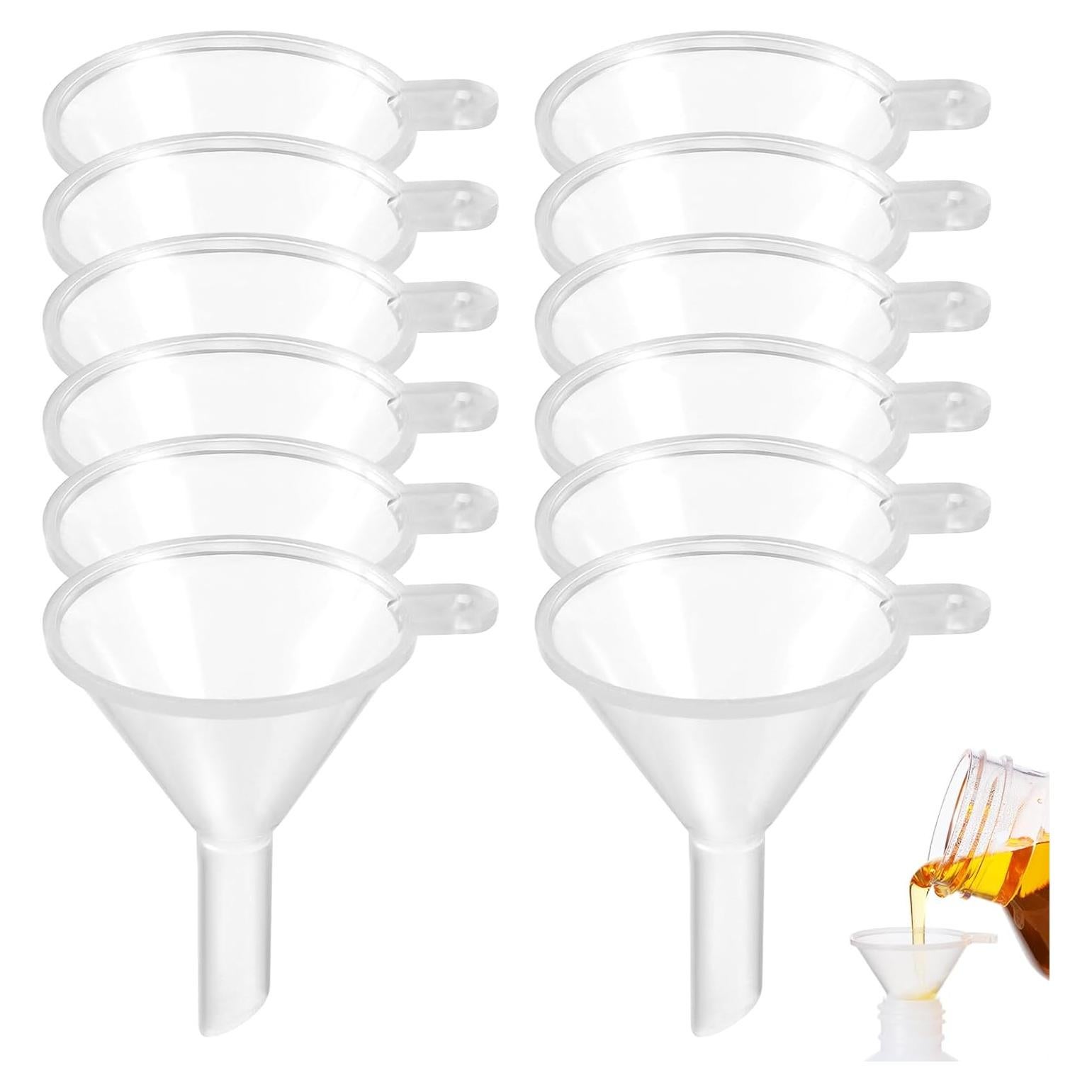 20 Embudos Mini de Cocina AHQiZFX Plástico Transparente