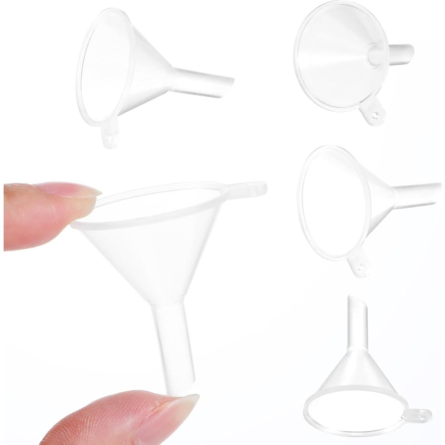 20 Embudos Mini de Cocina AHQiZFX Plástico Transparente