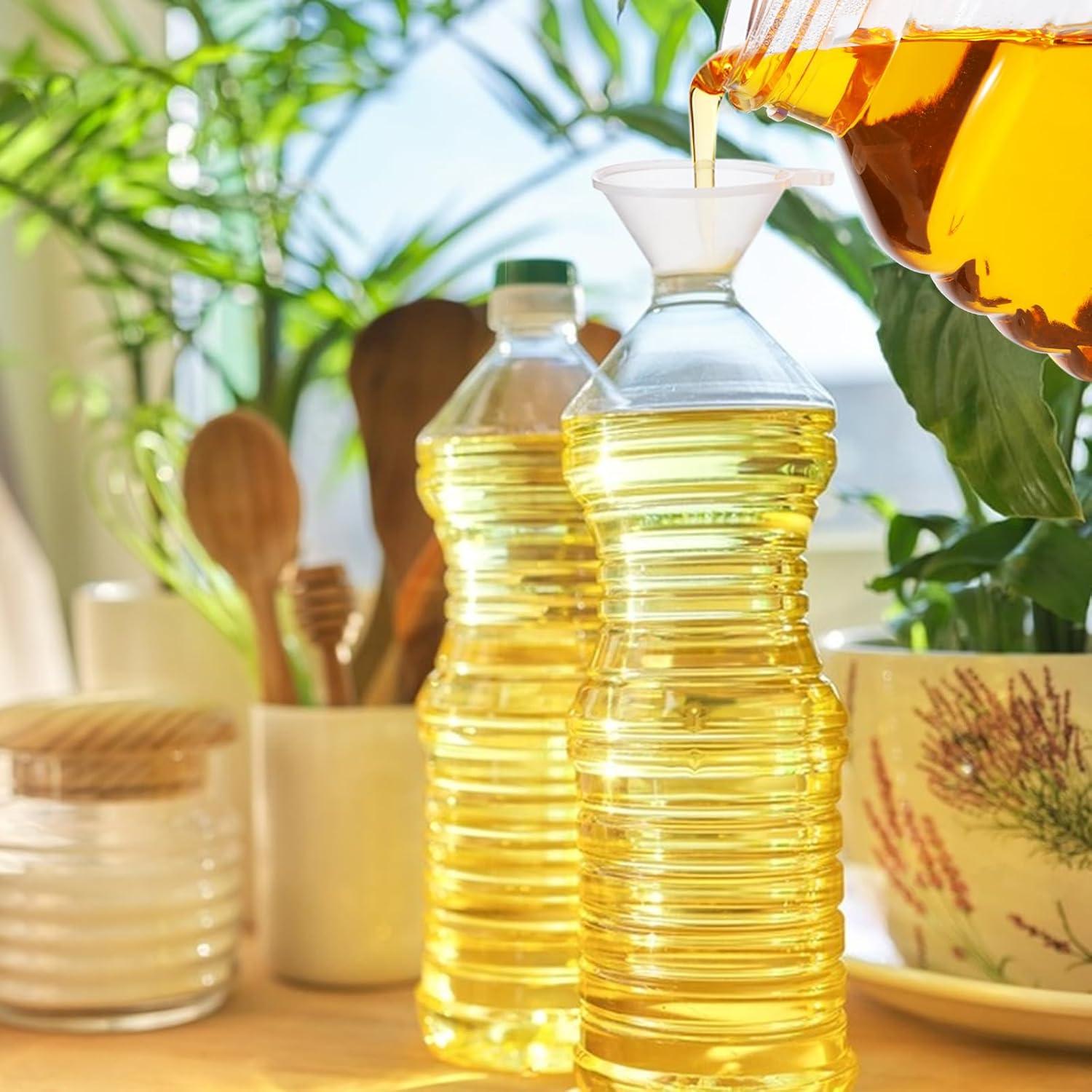 20 Embudos Mini de Cocina AHQiZFX Plástico Transparente