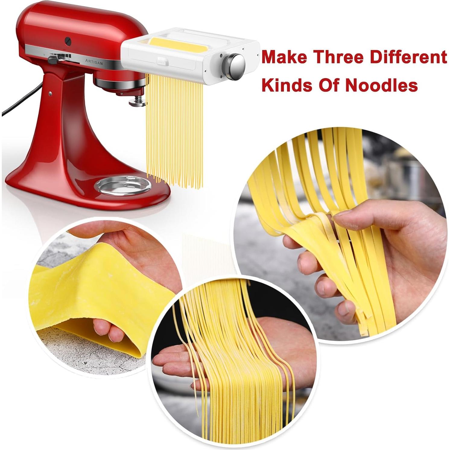 RETHONE Accesorio Pasta KitchenAid 3 en 1 Acero Inoxidable
