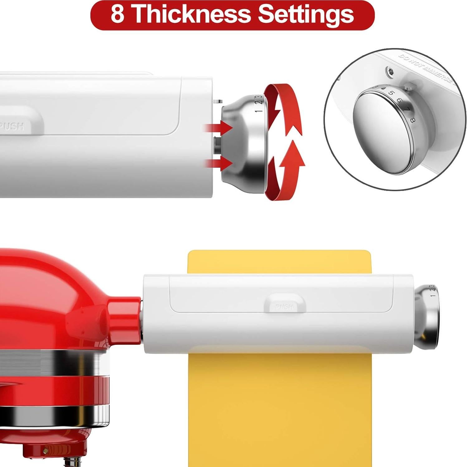 RETHONE Accesorio Pasta KitchenAid 3 en 1 Acero Inoxidable