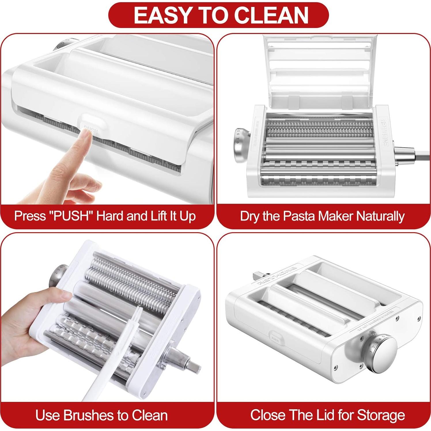 RETHONE Accesorio Pasta KitchenAid 3 en 1 Acero Inoxidable